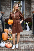 Blight Zip Front Dress