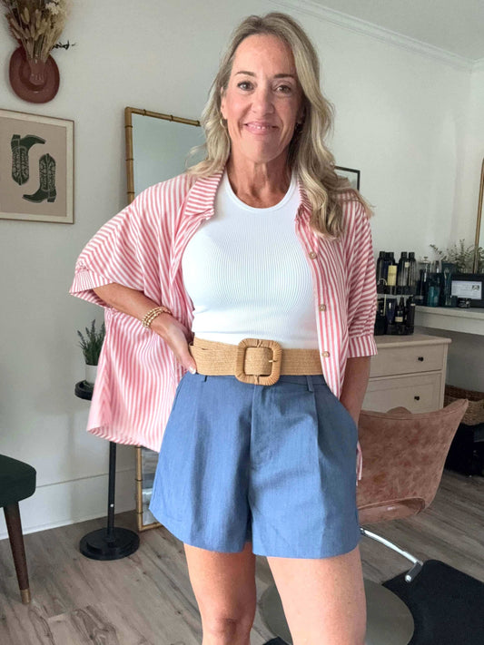 Indigo Waterfront High Waist Short