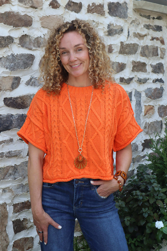 Kary Cable Knit Sweater