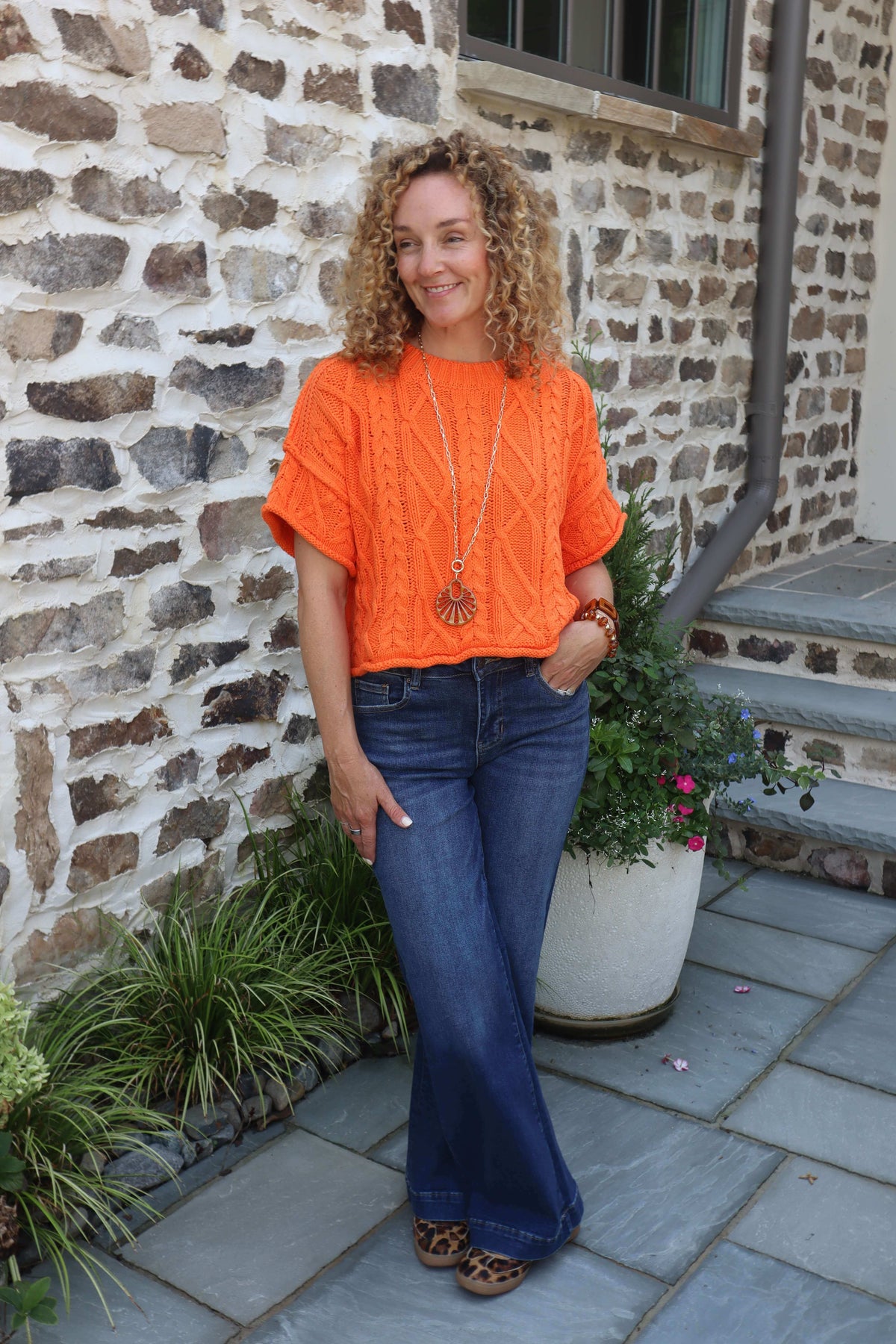 Kary Cable Knit Sweater