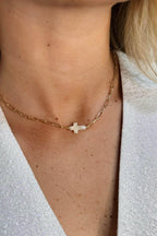 Pria Tiny Cross Choker