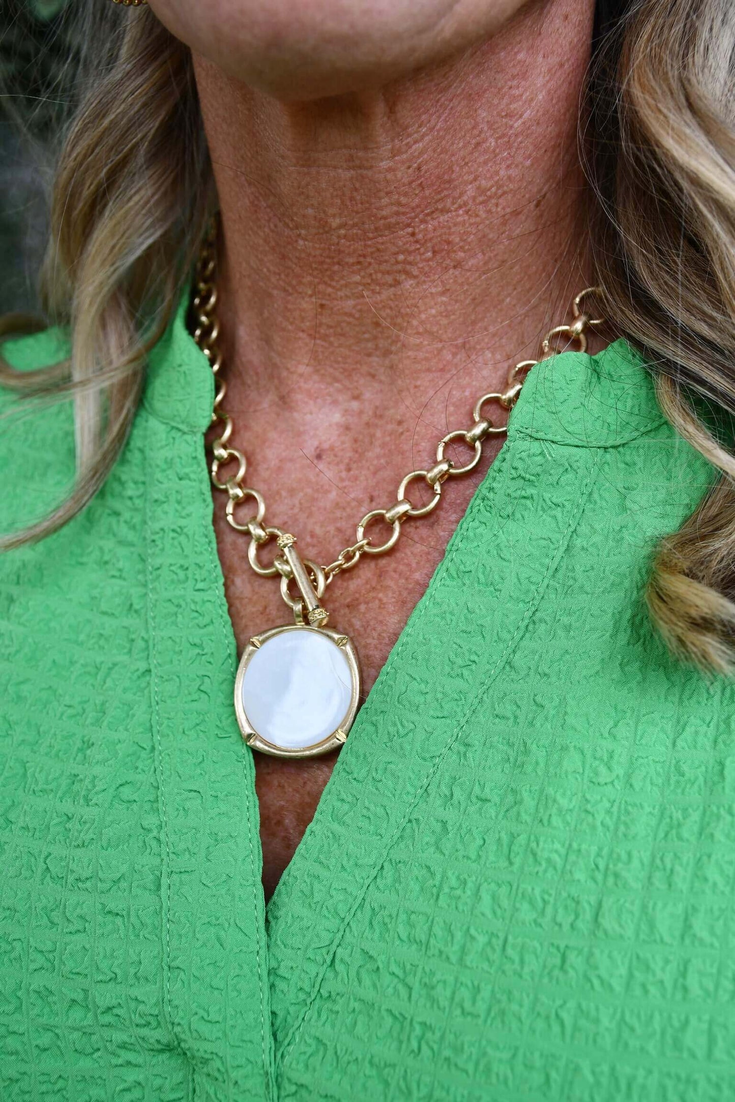 Bamboo Mop Toggle Necklace