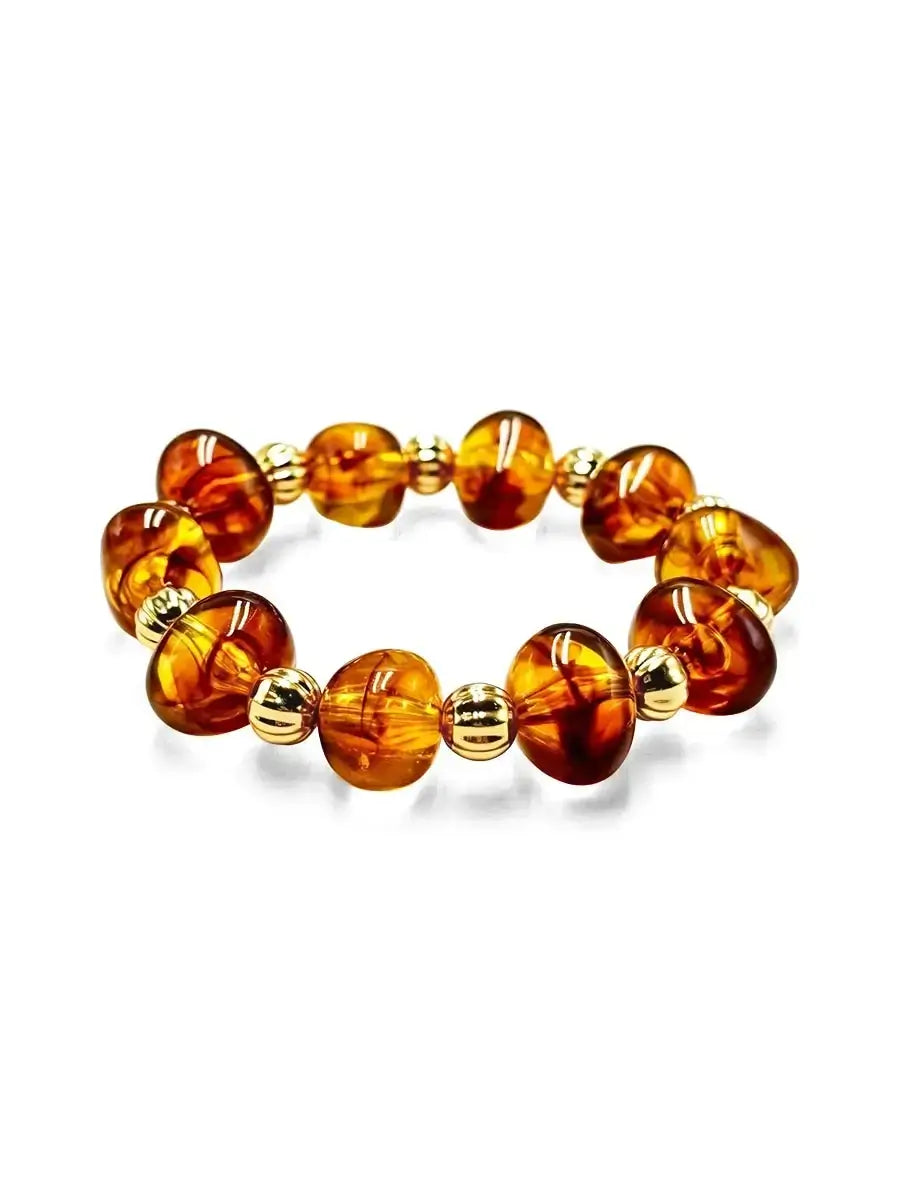 Tortoiseshell Bead Bracelet