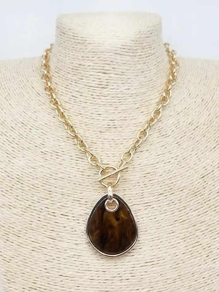 Tortoise Toggle Necklace