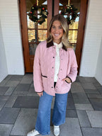 Pink Quilted Jacket