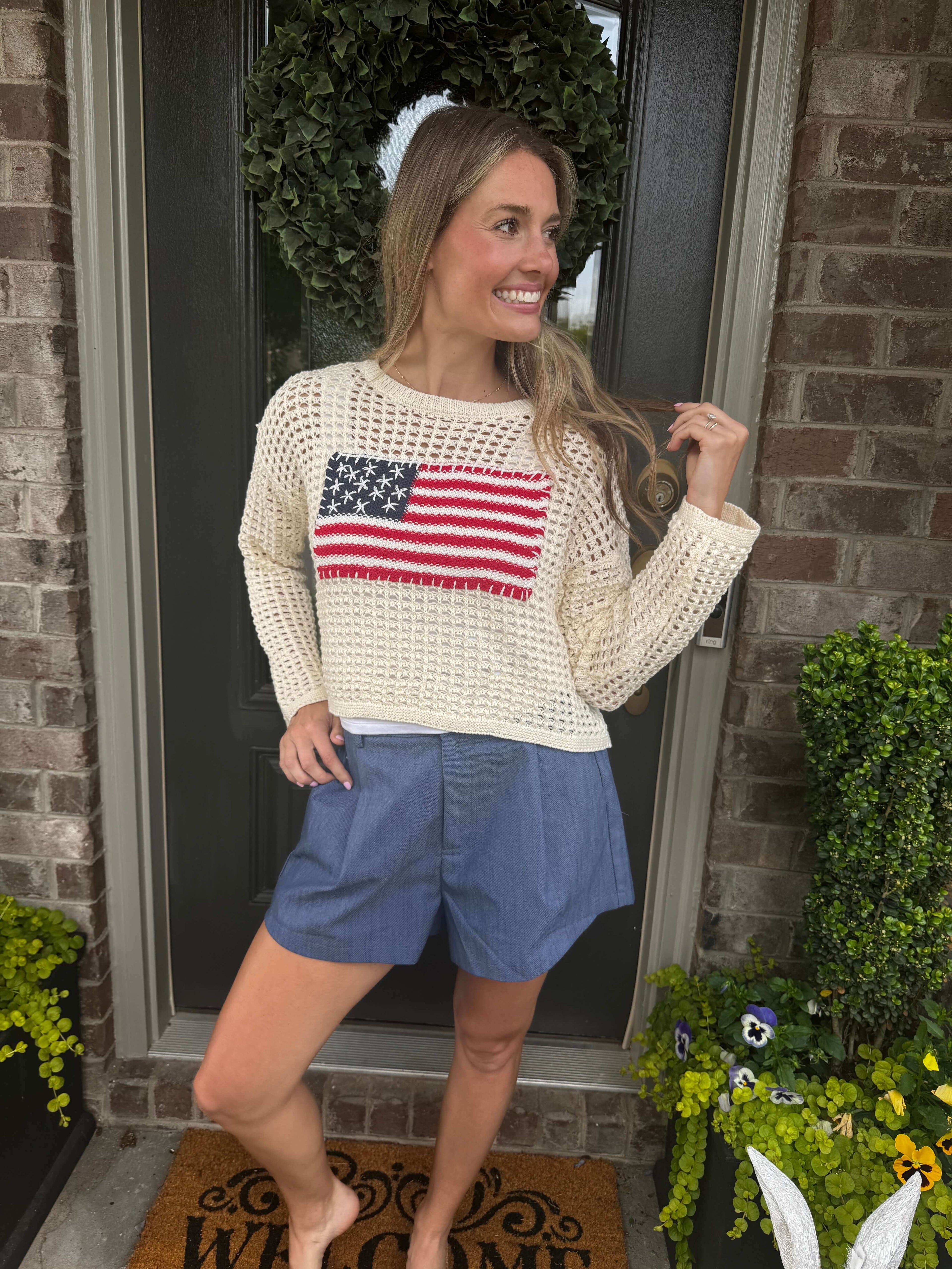 Indigo Waterfront High Waist Short