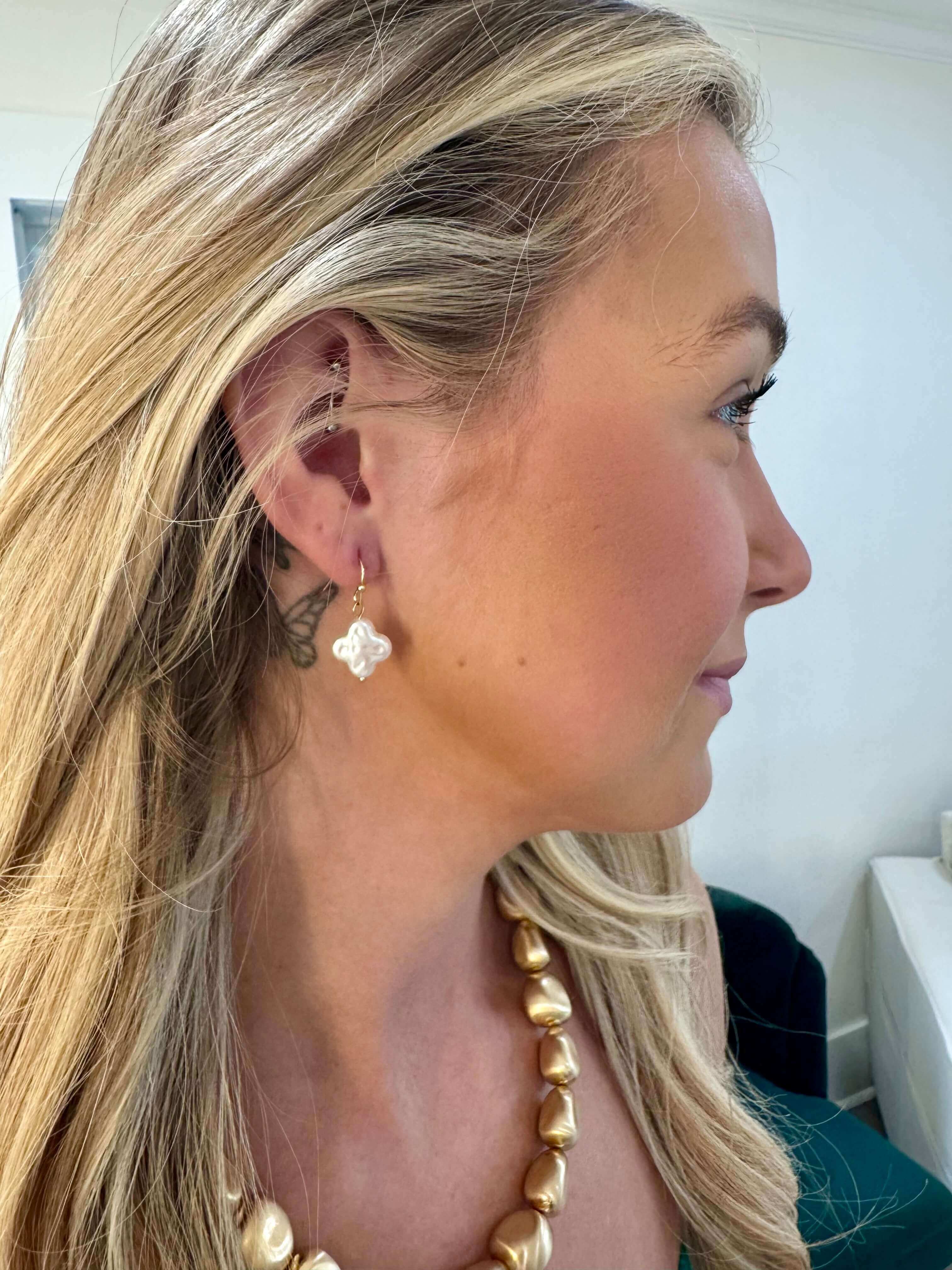 Pearl Clover Earrings