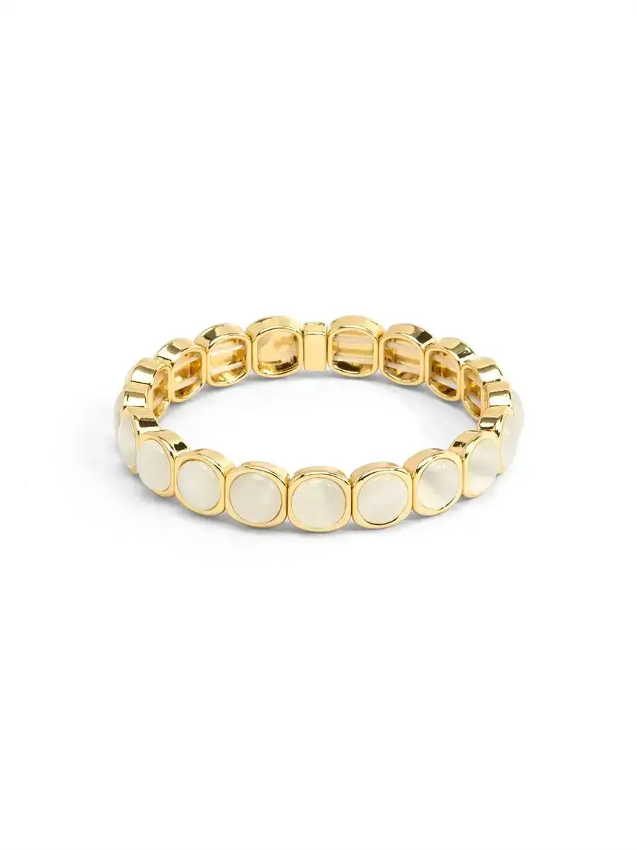 White Small Cat Eye Bracelet