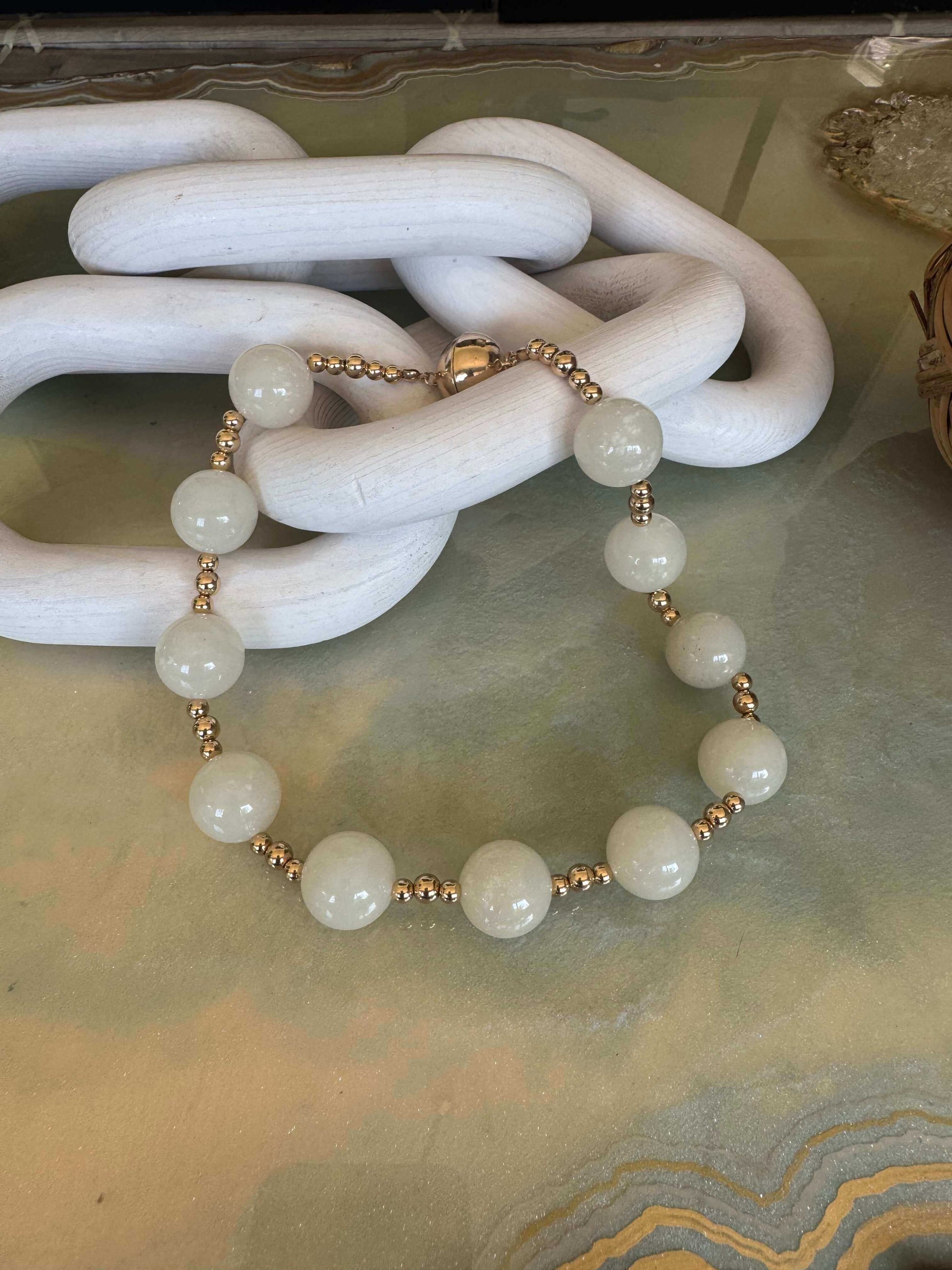 White Magnetic Necklace
