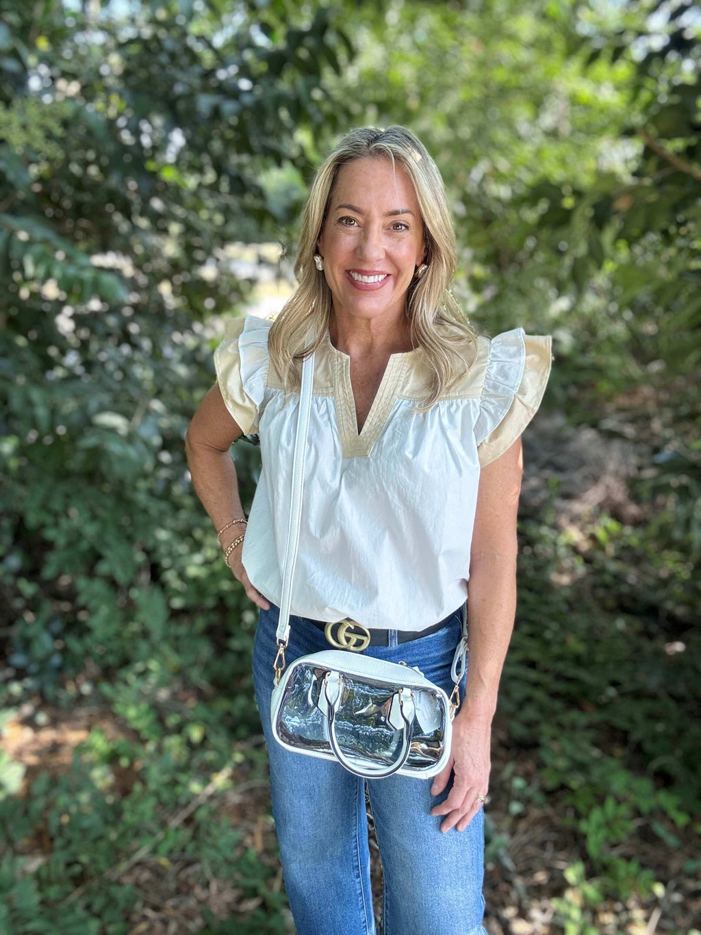 East-West Top Handle Bag