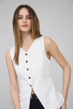 Whitney White Vest