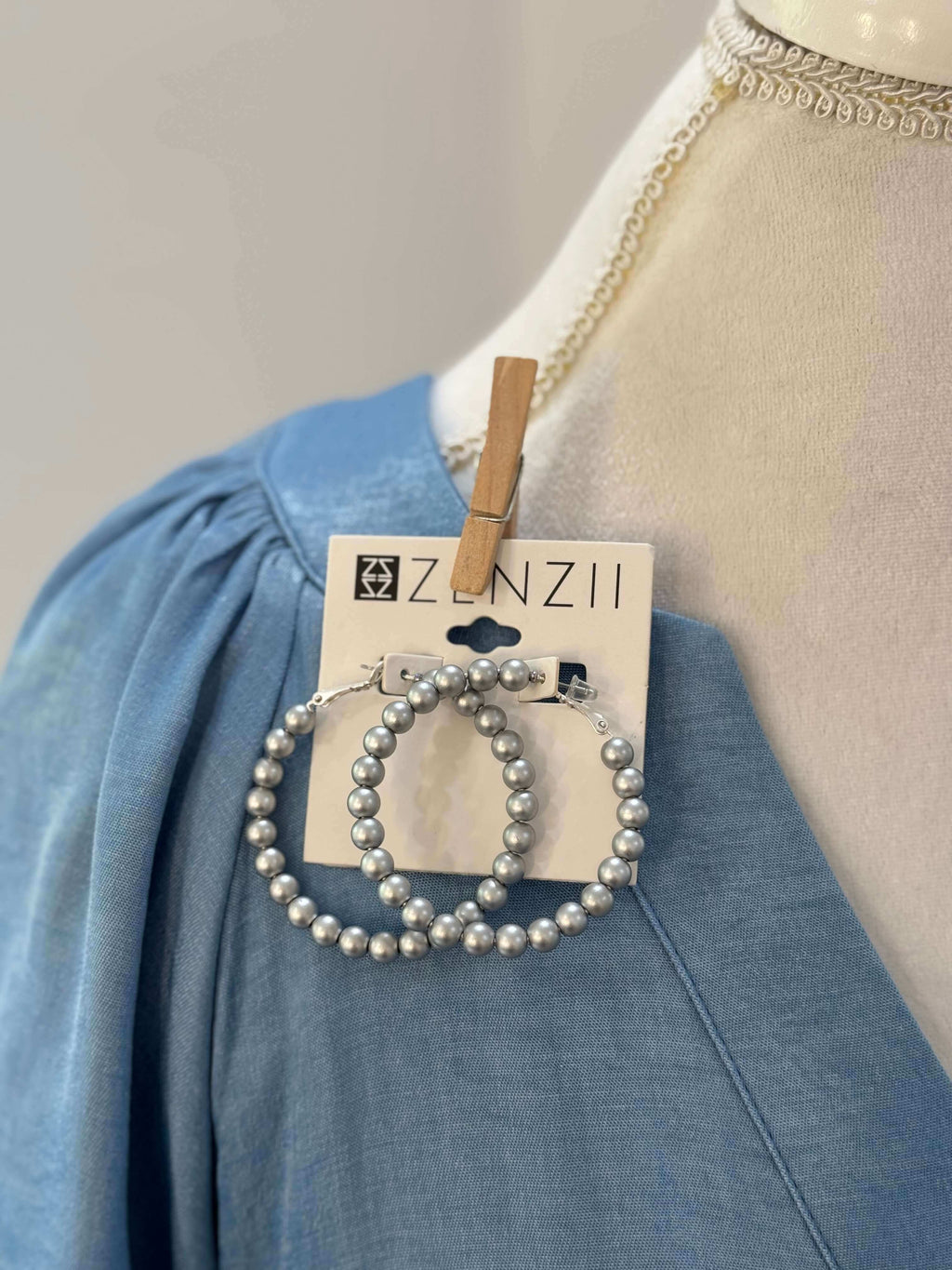 Beaded Classic Hoops