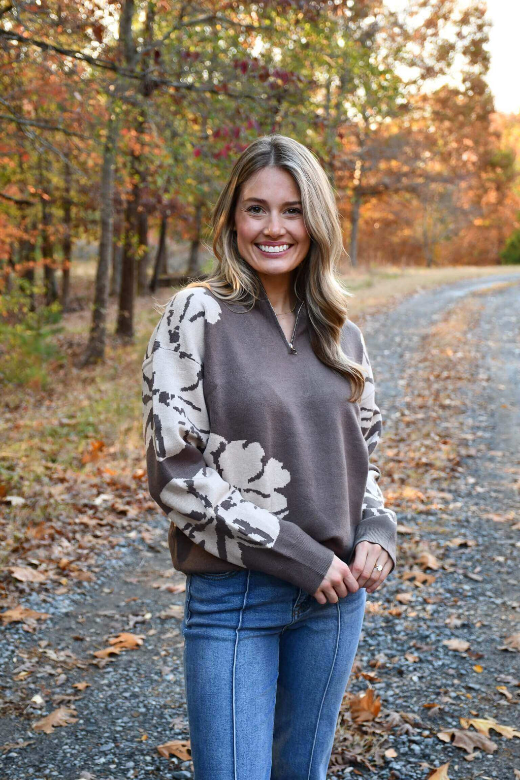 Marci Mocha Half Zip