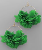 Wrapped Flower Wire Earring