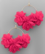 Wrapped Flower Wire Earring